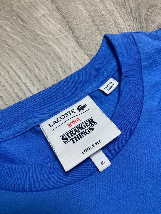 Lacoste x Stranger Things tricou original nou nepurtat