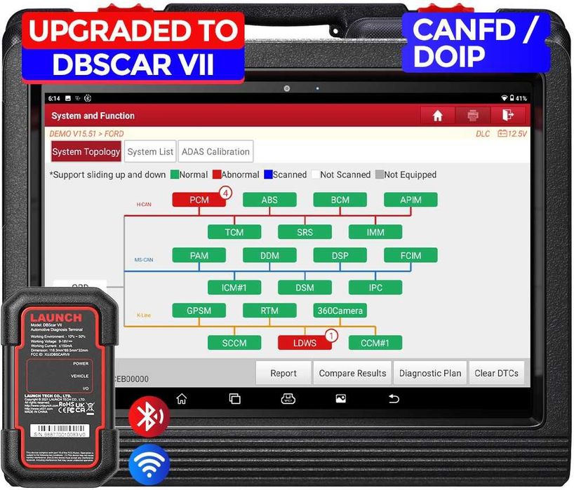 Nou Launch X431 V+ PRO 5.0 V.2027 Wifi/Bluetooth Tableta 10.1'' 4/64GB