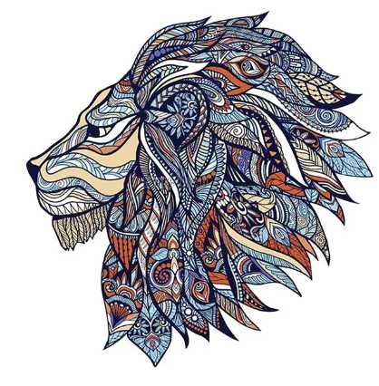 Puzzle din lemn, piese in forma de animale