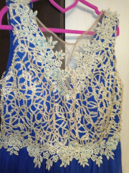 Rochie albastra midi