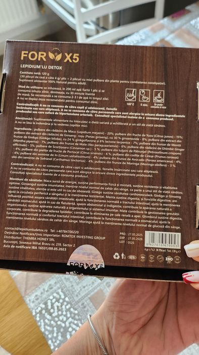 Vand 1 cutie ceaiuri Detox