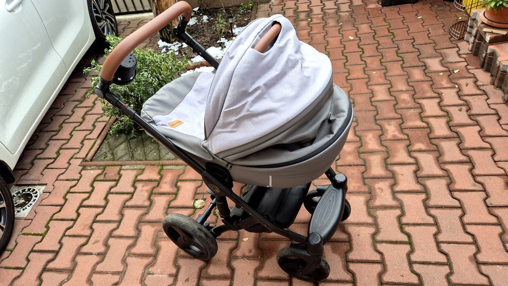Carucior copii 3 in 1 Topaz Lux Grey - Krausman