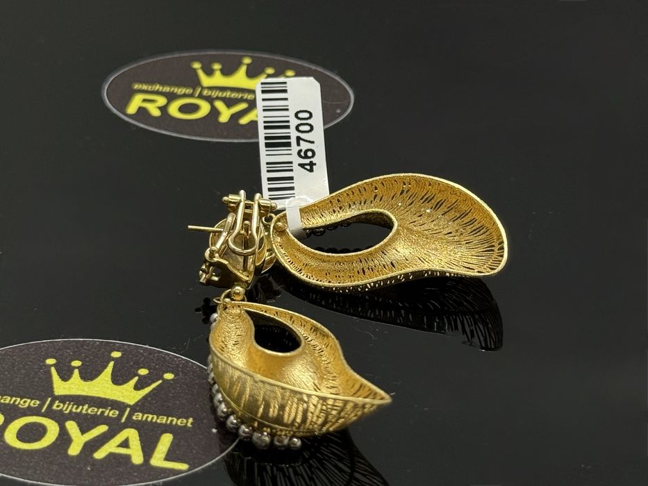 Bijuteria ROYAL : Cercei AUR 18K / 10.94 GR