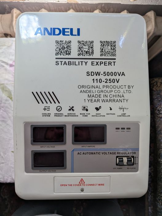 STABILIZATOR napryajeniya ANDELI SDW-5000 kva