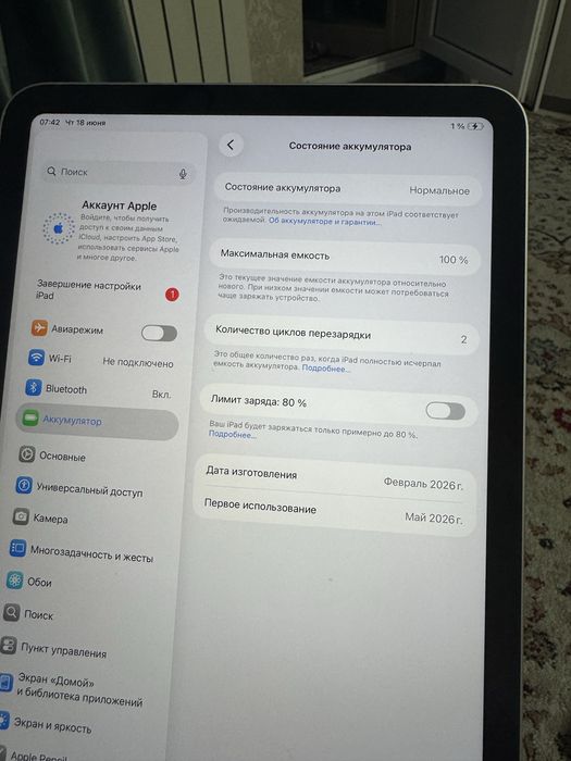 Ipad A16 128Gb новый