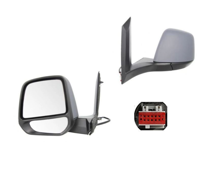 Oglinda exterioara Ford Transit/Tourneo Connect, 03.202018, Stanga, Connect, reglare electrica; grunduita; incalzita; geam convex; cromat; 5 pini,