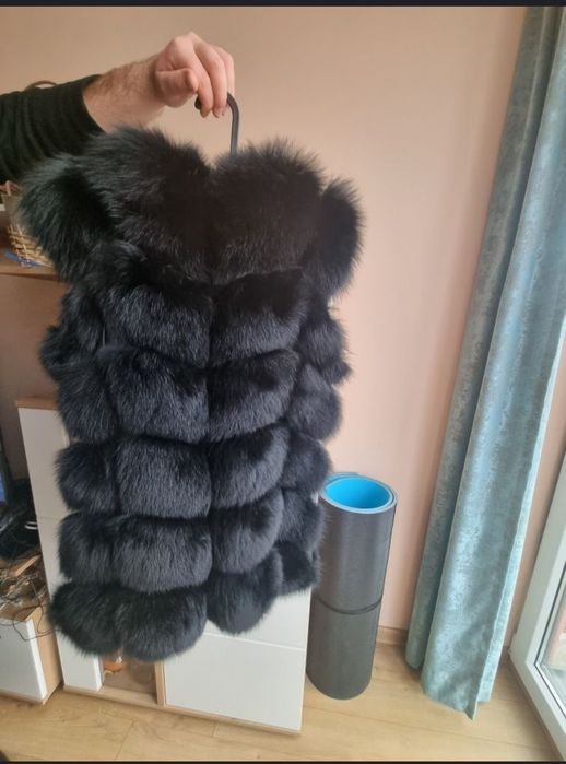 Елек от лисица - естествен косъм