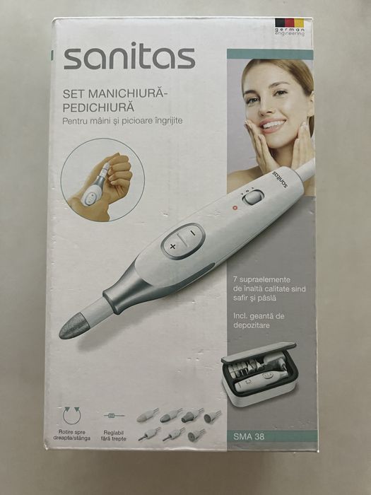 Комплект за маникюр и педикюр Sanitas