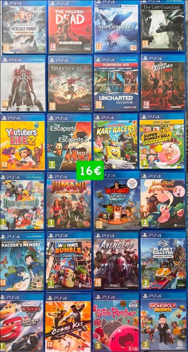 Playstation 4 /Boruto/ Walking Dead/ TT/UFC / Fifa