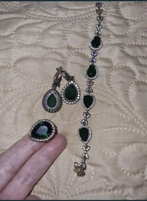 Set argint masiv 925 dama, 4 piese