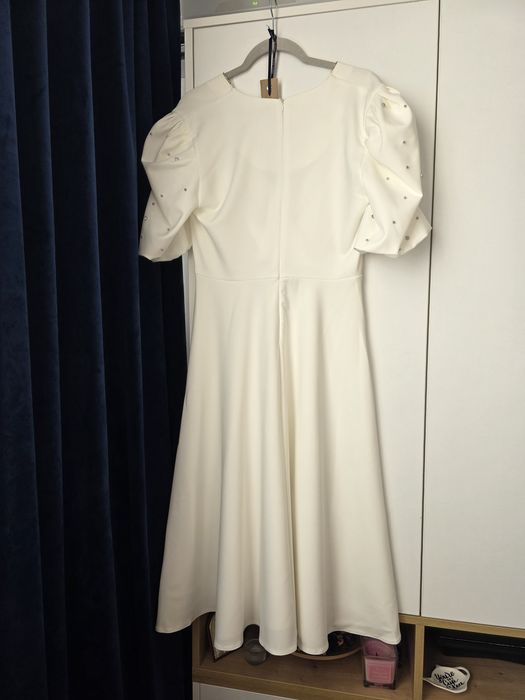 Rochie alba cununie civila - noua cu eticheta, Măsura 44