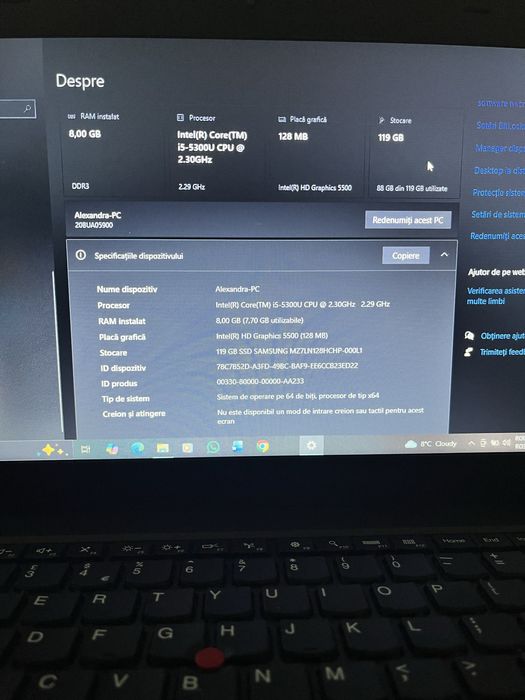 Laptop Lenovo ThinkPad T450