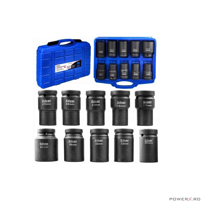 Trusa tubulare impact 1", 17 - 41 mm, Silver