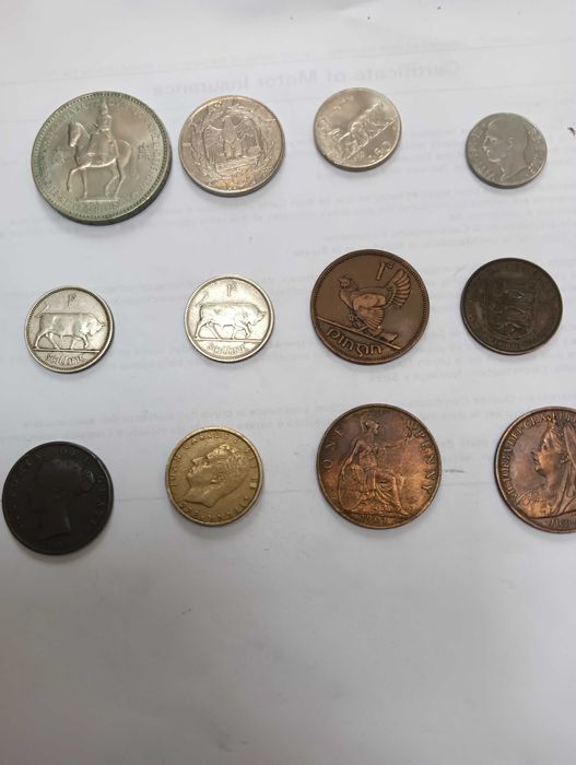 Стари монети англия ,ЮАР ,САЩ и др