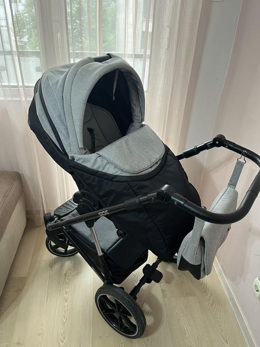 Бебешка количка 2 в 1 Riko Side Grey Fox