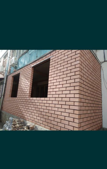 BalkongaGishtTeramzКладкаБалконаОблицовочныйКирпичомДемантажФасад