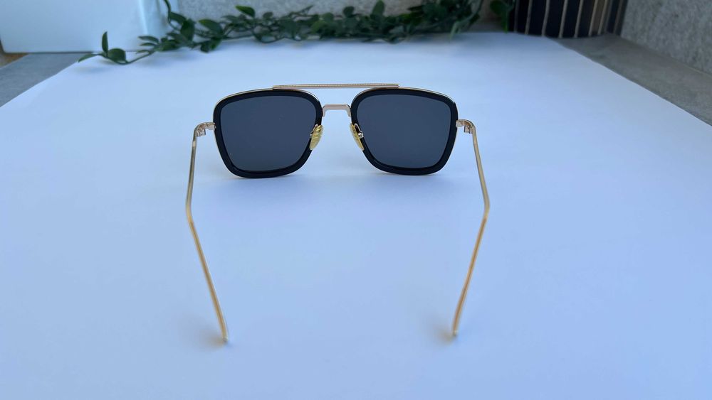 Ochelari de soare Dita Flight Style - Rama aurie Lentile negre