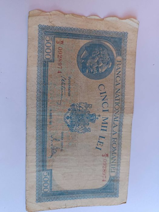 Bancnotă veche 5000lei
