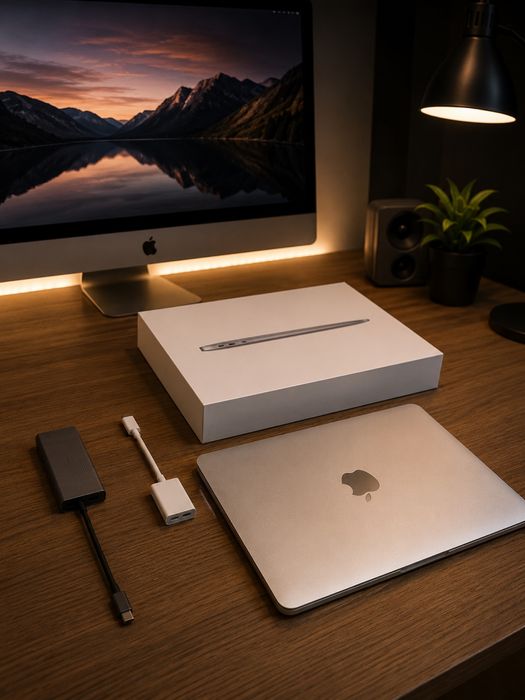 MacBook Air 13” 2014 | i5 | 8GB RAM | 128SSD | Baterie 100% (2 cicluri) | Cutie + Adaptoare
