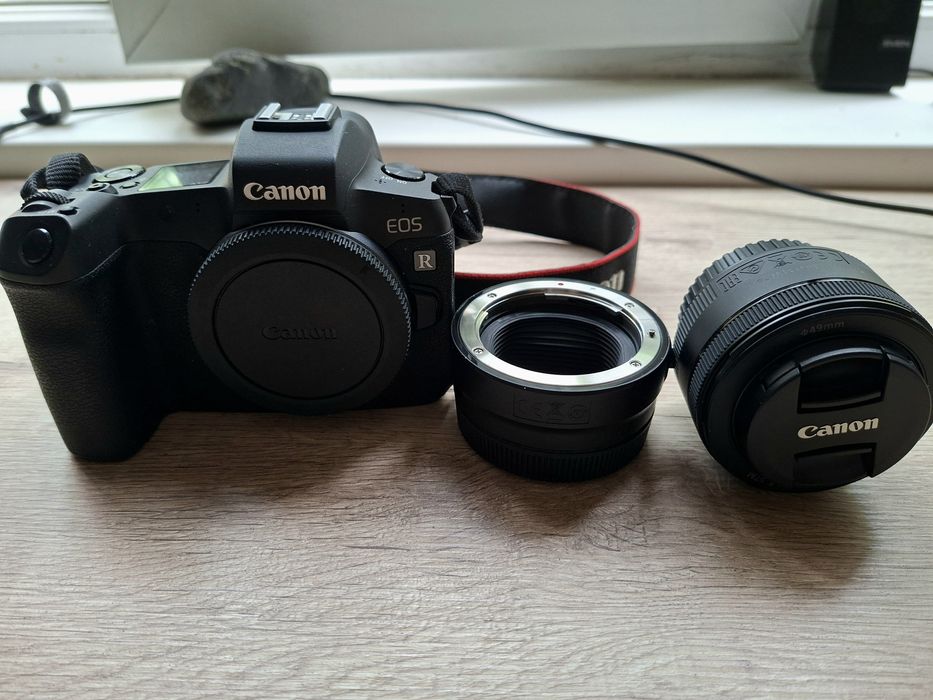 Фотокамера Canon EOS R EF50mm1.8, переходник EF-RF