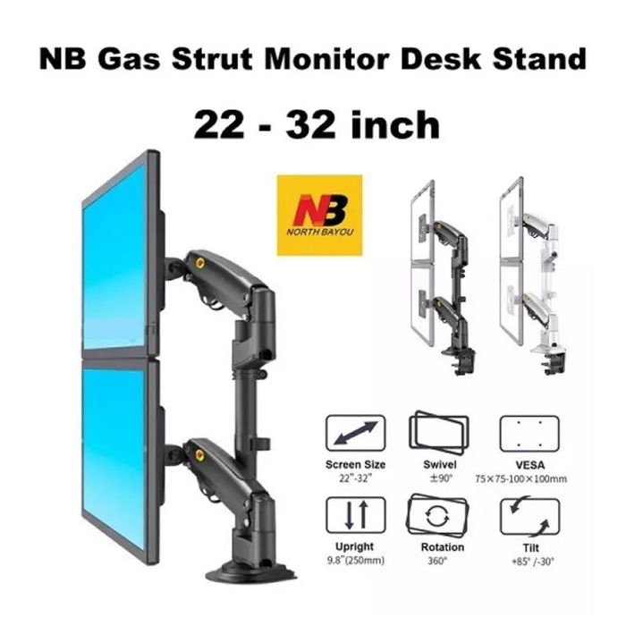 Nb h180  От17-до32 Настольная  для монитора/ nb / north bayou / mani