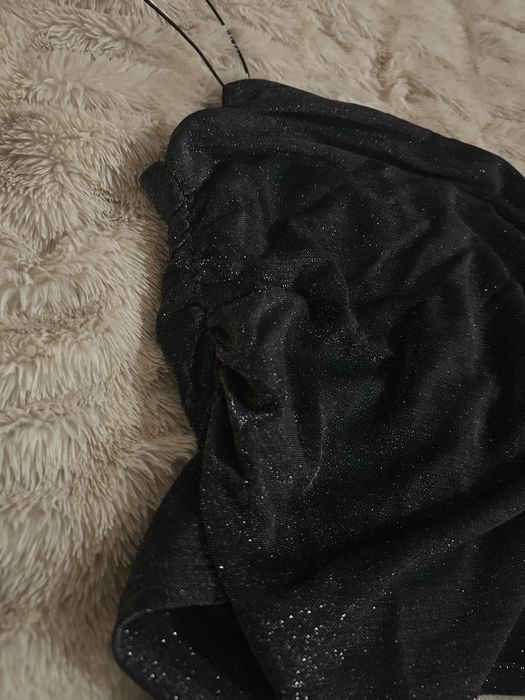 Черен блестящ топ H&M р-р S
