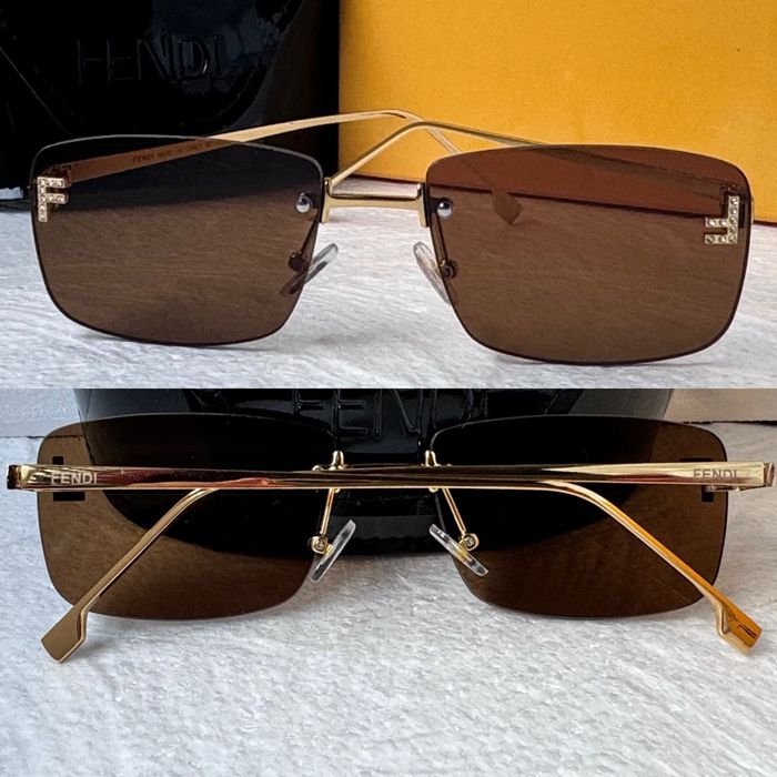 Дамски слънчеви очила правоъгълни 4 цвята златни черни кафяви