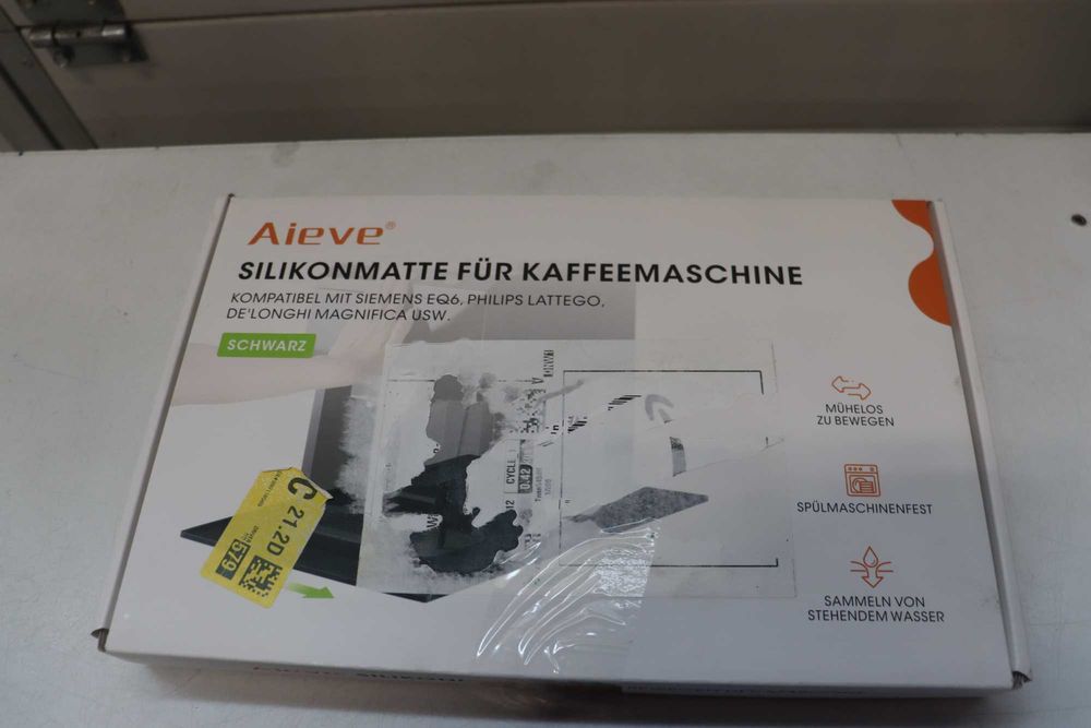 Силиконова подложка AIEVE за кафемашина,неплъзгаща се подложка 48x30см
