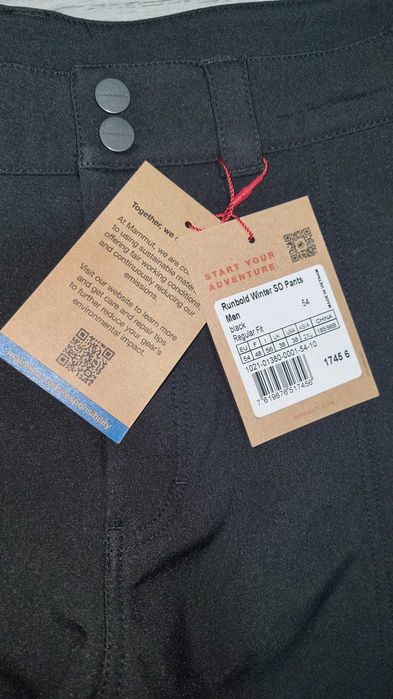 Pantaloni Mammut Runbold Winter So Black