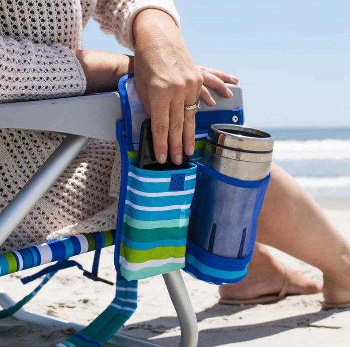 ПРОМО Плажен стол шезлонг и раница 5 в 1 Tommy bahama..