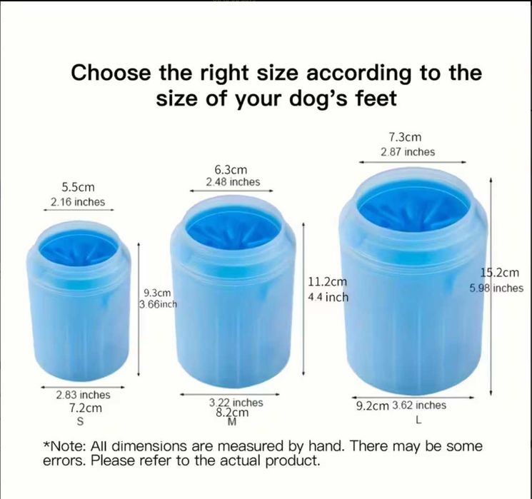 Чаша за Почистване на Лапи за Кучета – Силиконова Почистваща Четка