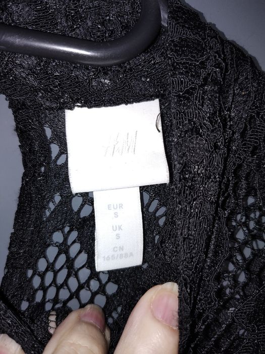 Rochie lunga dantela neagra H&M