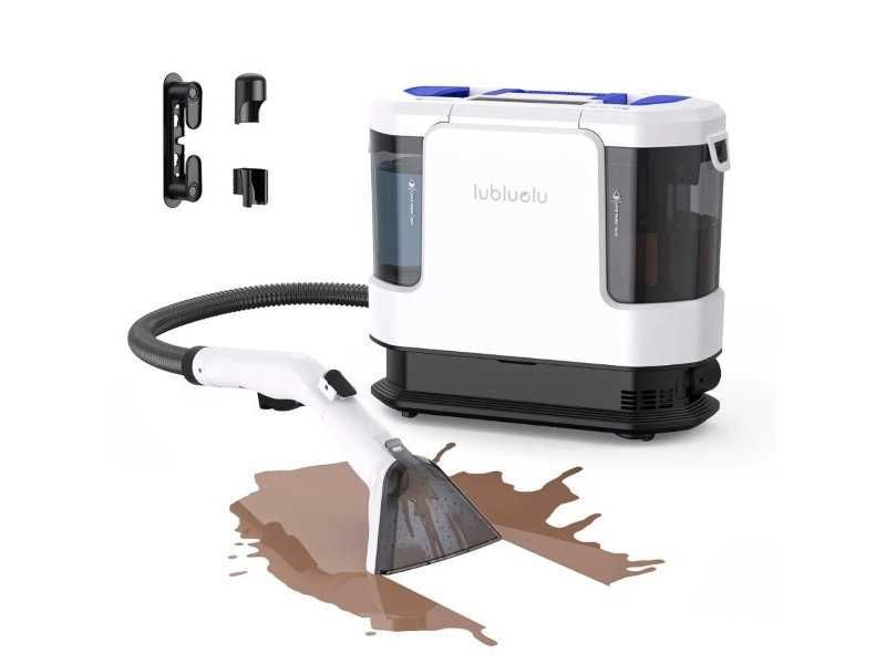 Перяща Прахосмукачка с Топла Вода и Пара за Килими и Тапицерии Lubluelu V11 - 1900W, 16 500 Pa, Бяла