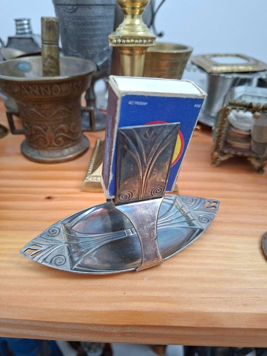 Suport chibrituri WMF Art Nouveau original (cca. 1900) - argintat