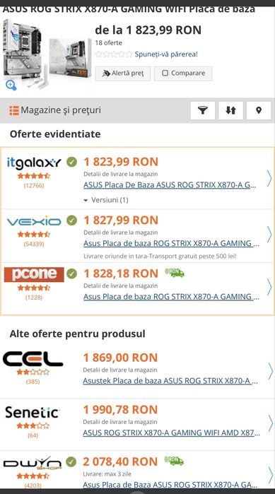 Placa de baza Asus Rog Strix X870A Gaming-Garantie