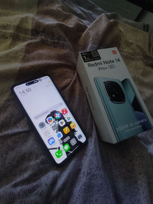 Redmi Note 14 Pro plus 5G bor 
256 GB 
Imeykadan oʻtgan 1 sim slot 2-e