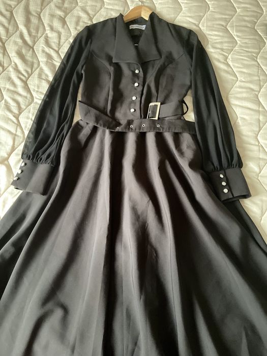 Платье черное 12990