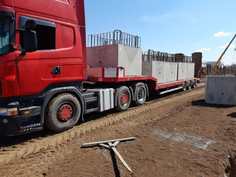 Transport utilaje agricole si construcții - trailer agabaritic
