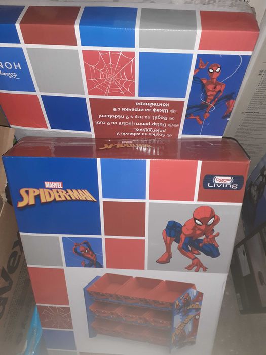 Spider-man шкаф за съхранение на детски играчки, книги, маркери и др.