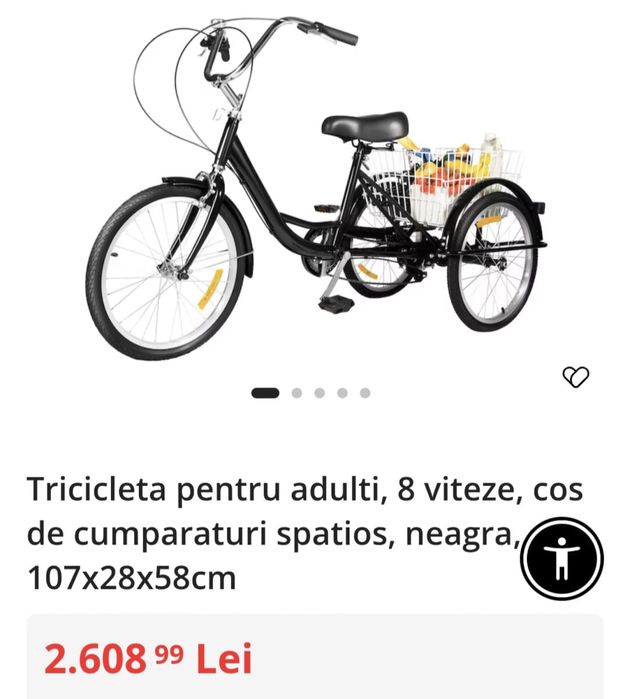 Vând tricicletă pentru adulți