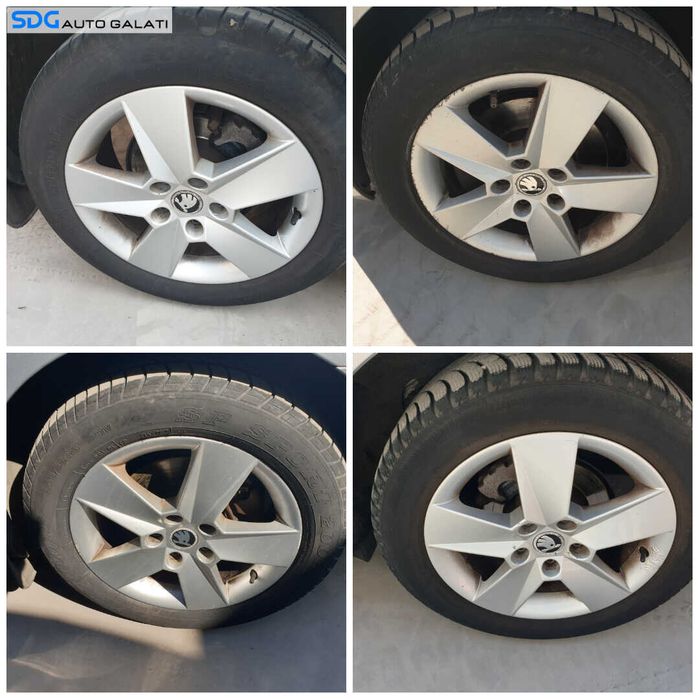 Set 4 Jante Roti Aliaj 5x112 ILIAS 205 55 16 R16 Skoda Superb 1 2002 - 2008 Cod 5E0601025H [C4342]