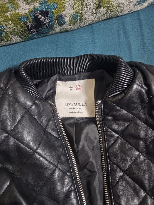 Детско кожено яке размер 3-4 години