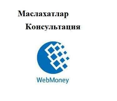 Профессионал маслахатлар Webmoney, консультация