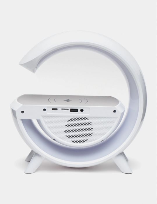 Умная Bluetooth колонка-ночник BT-3401 с беспроводной зарядкой 3 в 1