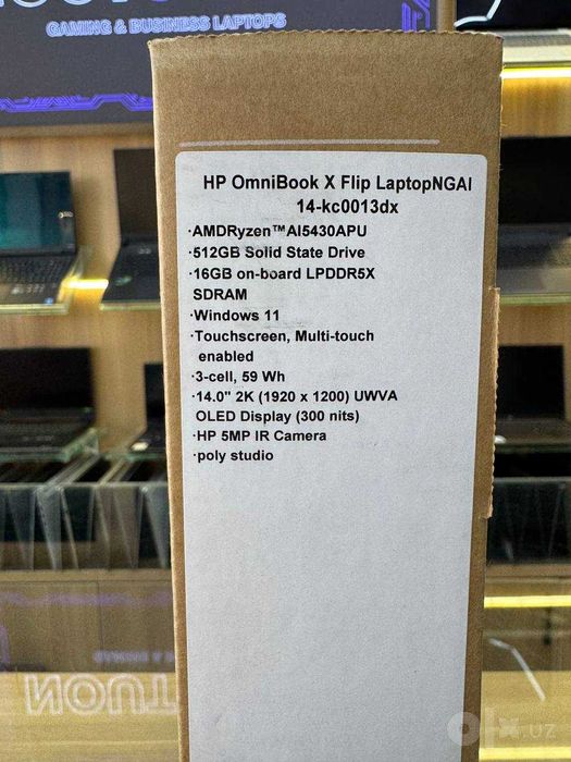 Noutbuk HP OmniBook X Flip Ryzen AI 5 430 APU 16/512 14.0 OLED