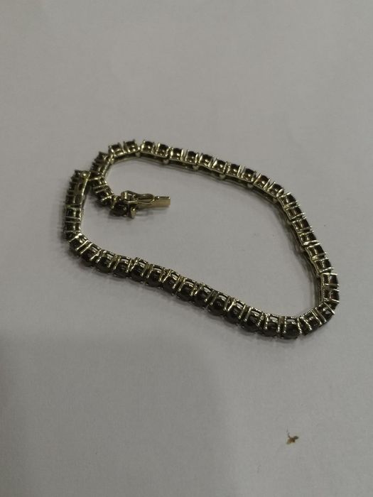 Vind brățară din aur 8kt cu granate Bohemia