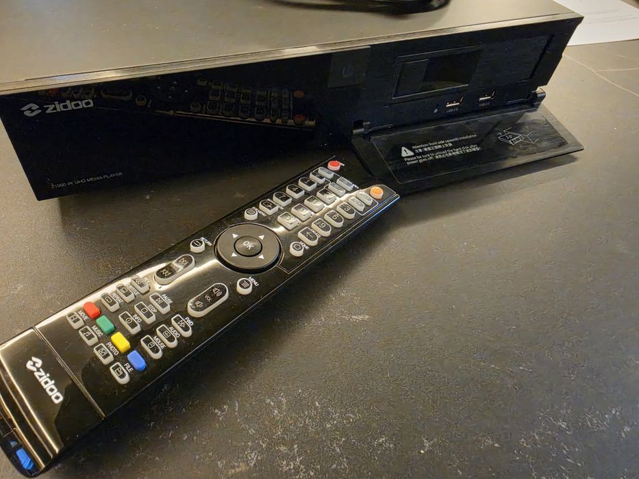 Zidoo Z1000 4K HDR Media Player / SATA HDD / Premium