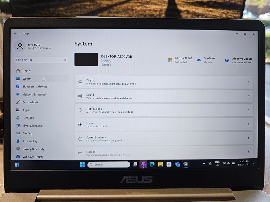 Laptop asus S406U pentru piese