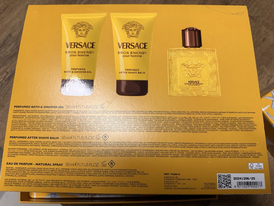 Set cadou Versace bărbați Eros Energy