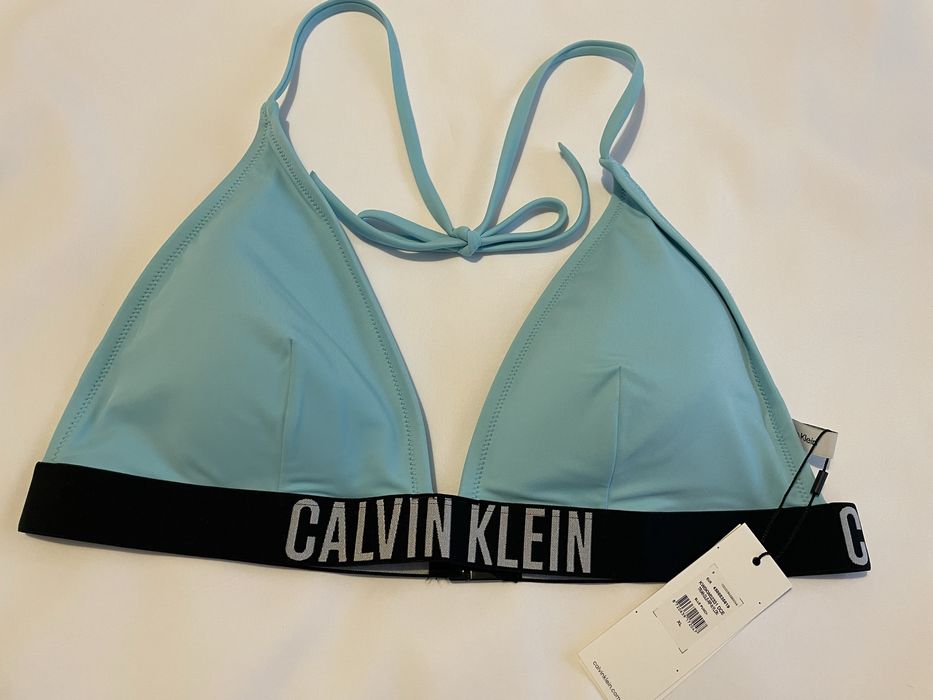 Sutien de baie triunghi, Calvin Klein, XL, blue punch